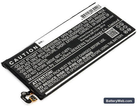 Samsung Galaxy J7 2017 Replacement Battery, 3.85V, 3600mAh, Li-Polymer 4