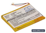 Samsung YP-K5 Replacement Battery, 3.7V, 600mAh, Li-Polymer 1