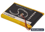 Samsung YP-K5 Replacement Battery, 3.7V, 600mAh, Li-Polymer 3