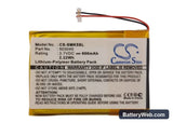 Samsung YP-K5 Replacement Battery, 3.7V, 600mAh, Li-Polymer 5