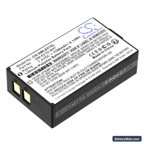 Simolio Wireless TV speaker Replacement Battery, 7.4V, 1100mAh, Li-Polymer 1