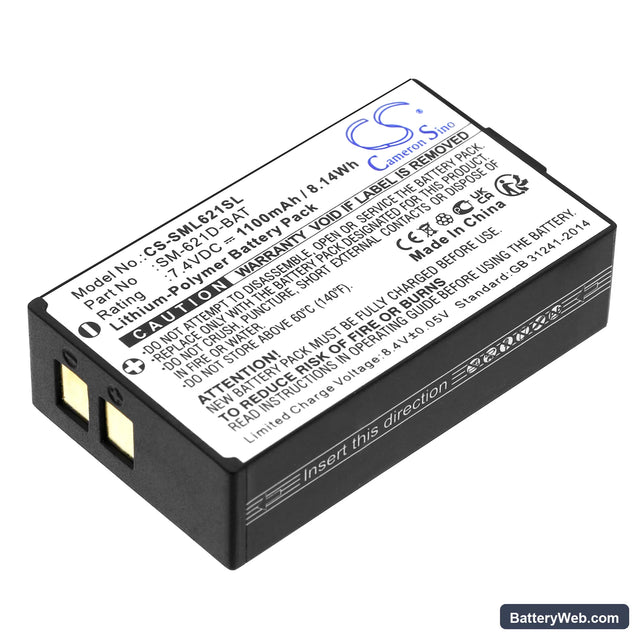 Simolio Wireless TV speaker Replacement Battery, 7.4V, 1100mAh, Li-Polymer 1