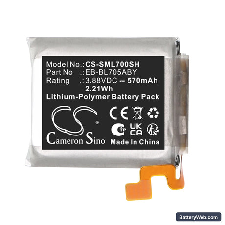 Samsung Galaxy Watch 7 Ultra 47mm Replacement Battery, 3.88V, 570mAh, Li-Polymer 3