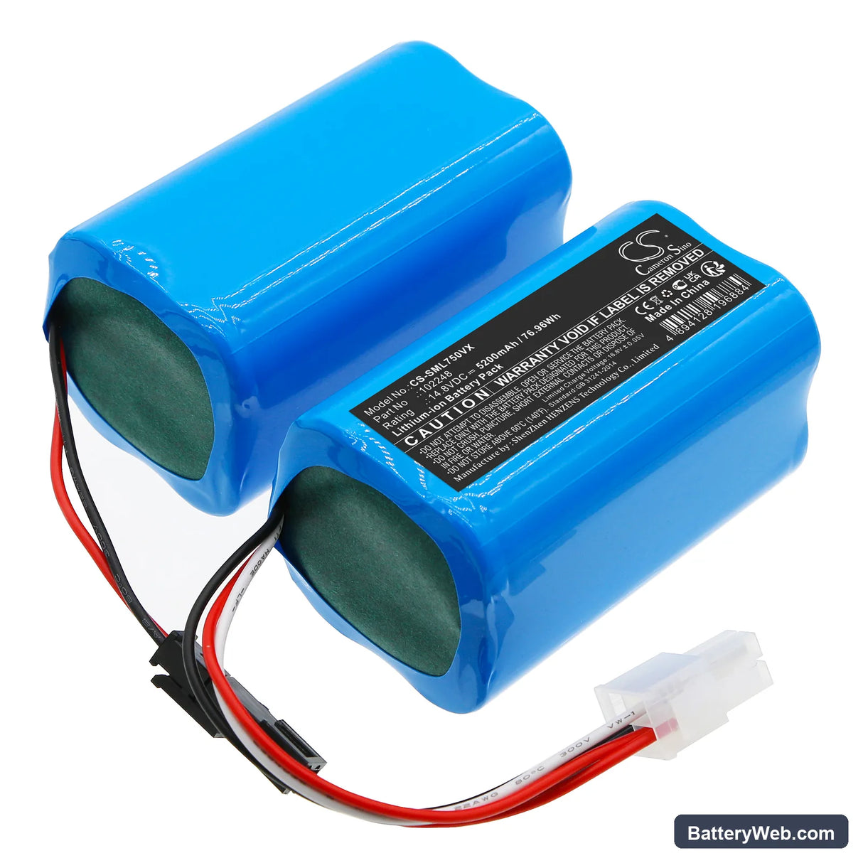 Symbo Laserbot 750 Replacement Battery, 14.8V, 5200mAh, Li-ion 1