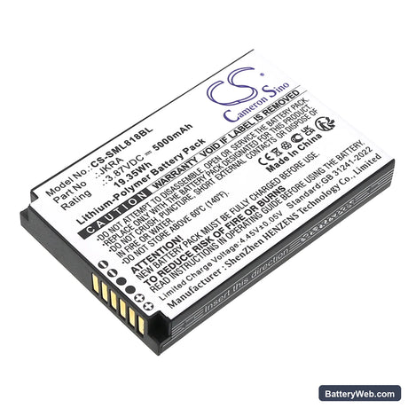 Sunmi L2KS Replacement Battery, 3.87V, 5000mAh, Li-Polymer 1