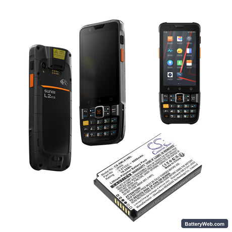 Sunmi L2KS Replacement Battery, 3.87V, 5000mAh, Li-Polymer 4