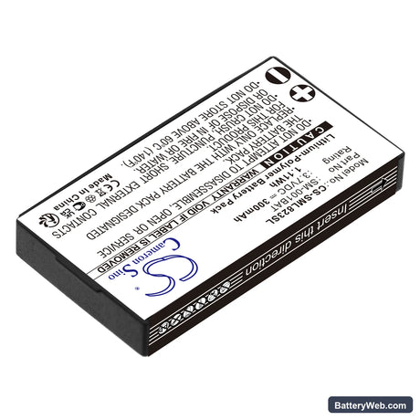 Simolio SM-823 Replacement Battery, 3.7V, 300mAh, Li-Polymer 2