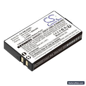 Simolio BIG OVER EAR wireless TV headset SM-825D Pro Replacement Battery, 3.7V, 600mAh, Li-Polymer 1