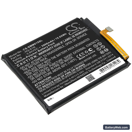 Samsung SM-M015 Replacement Battery, 3.85V, 3900mAh, Li-Polymer 1
