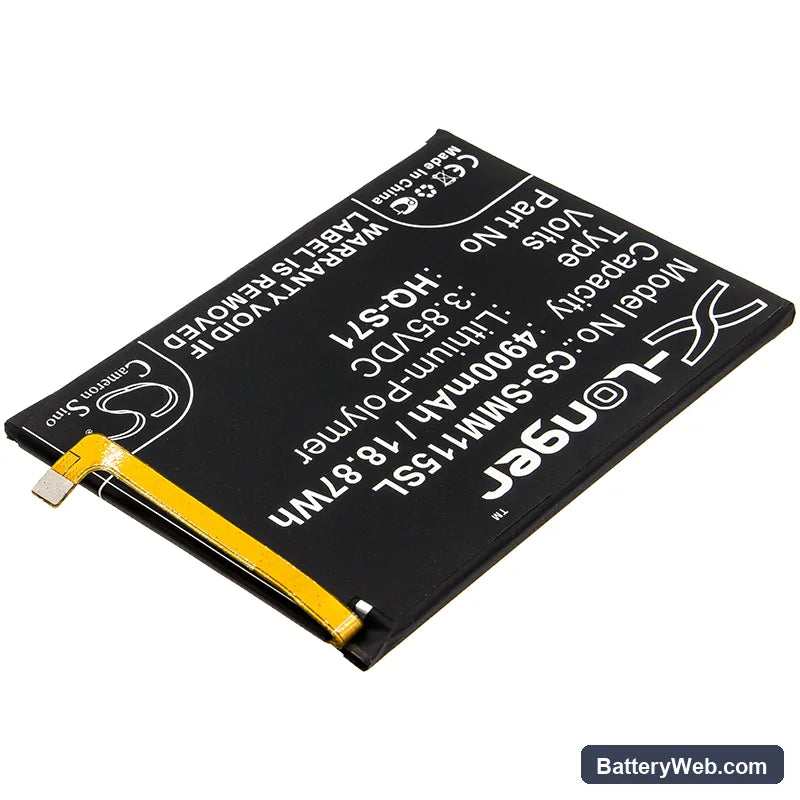Samsung Galaxy M11 Replacement Battery, 3.85V, 4900mAh, Li-Polymer 2