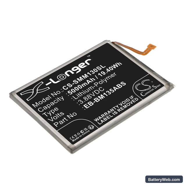 Samsung Galaxy M13 Replacement Battery, 3.88V, 5000mAh, Li-Polymer 1