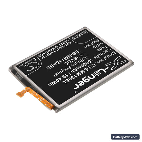 Samsung Galaxy M13 Replacement Battery, 3.88V, 5000mAh, Li-Polymer 2
