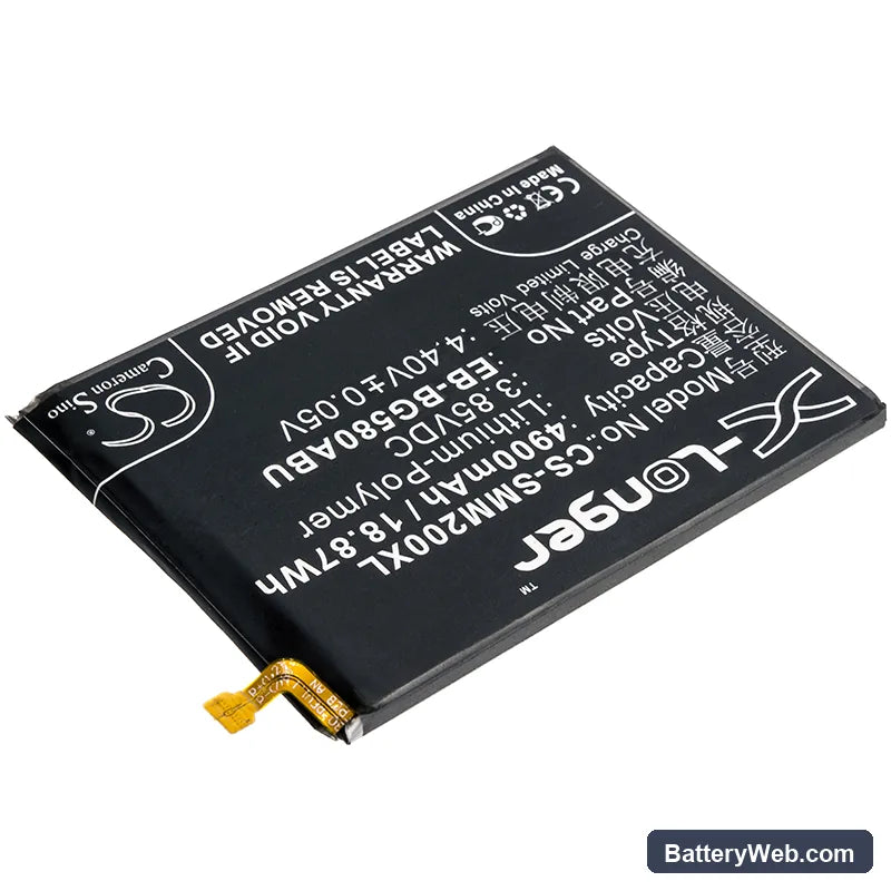Samsung Galaxy M20 Replacement Battery, 3.85V, 4900mAh, Li-Polymer 2