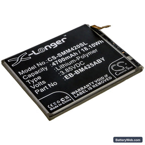 Samsung Galaxy M42 Replacement Battery, 3.85V, 4700mAh, Li-Polymer 1