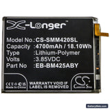 Samsung Galaxy M42 Replacement Battery, 3.85V, 4700mAh, Li-Polymer 3