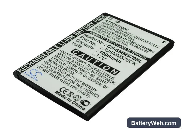 Samsung SPH-M570 Replacement Battery, 3.7V, 1000mAh, Li-ion 2