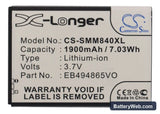 Samsung SPH-M840 Replacement Battery, 3.7V, 1900mAh, Li-ion 5
