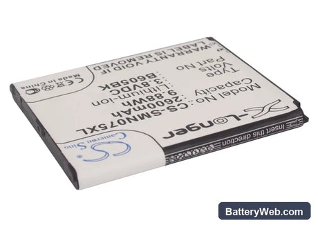 Samsung Galaxy J Replacement Battery, 3.8V, 2600mAh, Li-ion 2