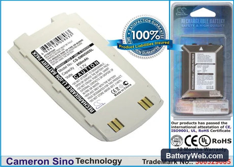 Samsung SGH-N500 Replacement Battery, 3.7V, 850mAh, Li-ion 1
