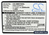 Telstra Galaxy Note Replacement Battery, 3.7V, 2000mAh, Li-ion 5