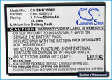 Samsung Galaxy Note Replacement Battery, 3.7V, 5000mAh, Li-ion 1
