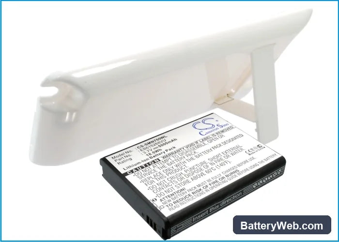 Samsung Galaxy Note Replacement Battery, 3.7V, 5000mAh, Li-ion 4