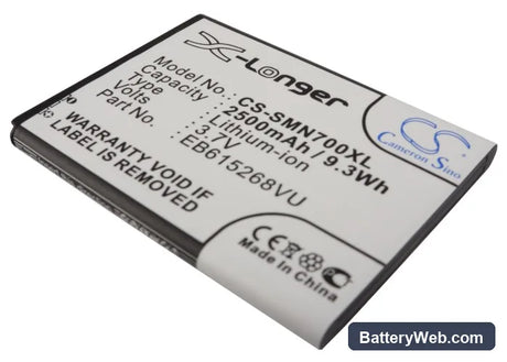 Telstra Galaxy Note Replacement Battery, 3.7V, 2500mAh, Li-ion 2