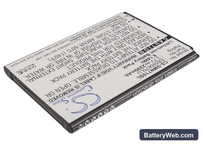 Sprint Galaxy Note Replacement Battery, 3.7V, 2200mAh, Li-ion 2