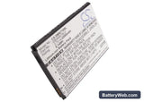 Sprint Galaxy Note Replacement Battery, 3.7V, 2200mAh, Li-ion 5