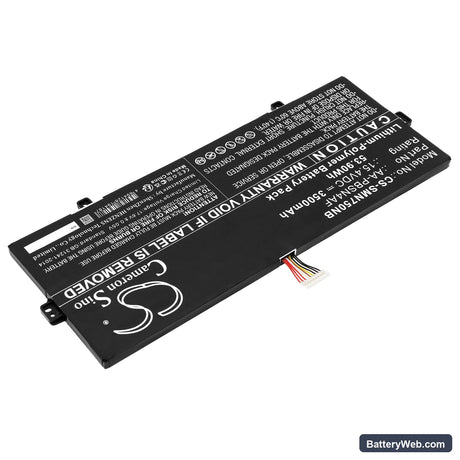 Samsung Galaxy Book Mystic Silver NP750XDA-KD1IT Replacement Battery, 15.4V, 3500mAh, Li-Polymer 2