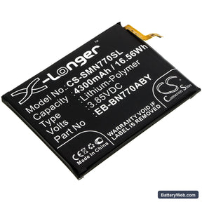 Samsung Galaxy Note 10 Lite Replacement Battery, 3.85V, 4300mAh, Li-Polymer 1