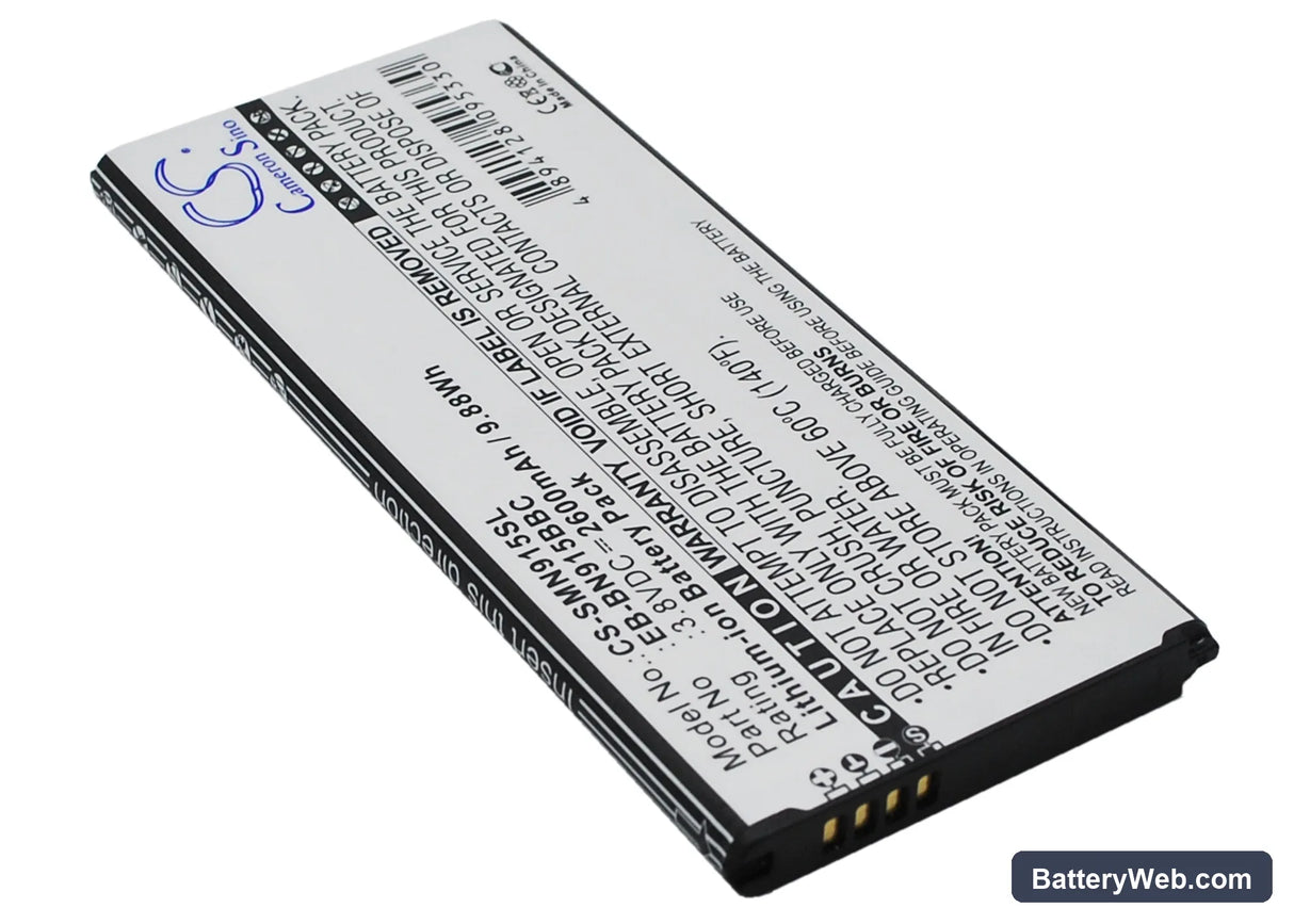 Samsung Galaxy Note Edge Replacement Battery, 3.8V, 2600mAh, Li-ion 1