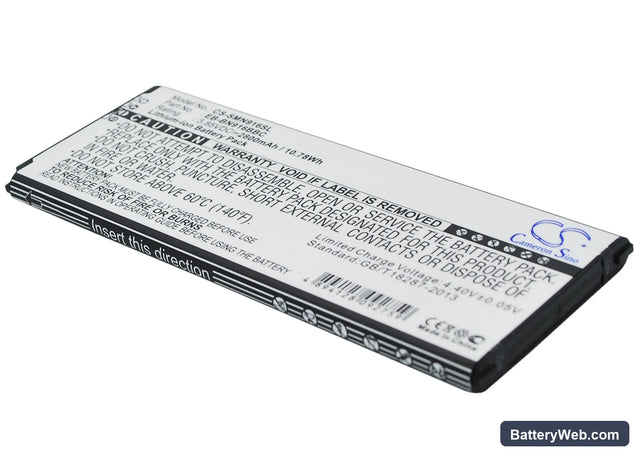 Samsung Galaxy Note 4 ( China Mobile ) Replacement Battery, 3.85V, 2800mAh, Li-ion 1