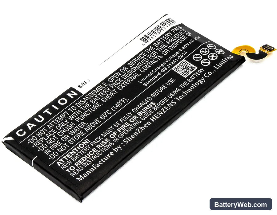 Samsung Galaxy Note 8 Replacement Battery, 3.85V, 3300mAh, Li-Polymer 4
