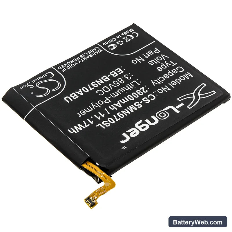 Samsung Galaxy Note 10 Replacement Battery, 3.85V, 2900mAh, Li-Polymer 2
