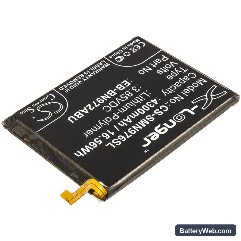 Samsung Galaxy Note 10+ Replacement Battery, 3.85V, 4300mAh, Li-Polymer 2