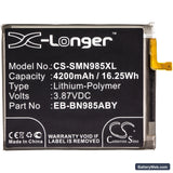 Samsung Galaxy Note 20 Ultra Replacement Battery, 3.87V, 4200mAh, Li-Polymer 3