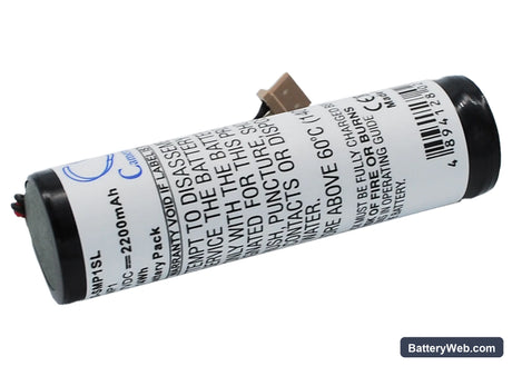 Sony HMP-A1 Replacement Battery, 3.7V, 2200mAh, Li-ion 3