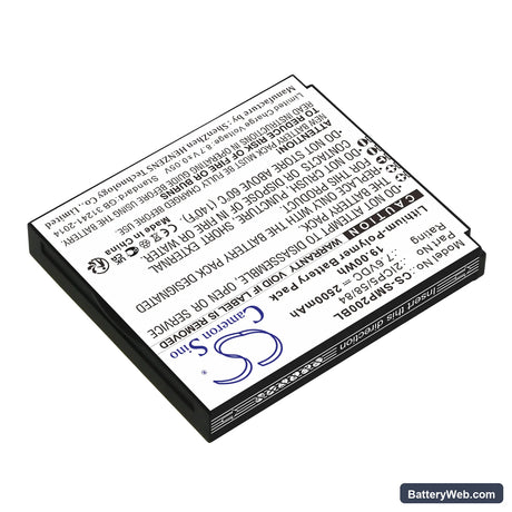 Sunmi P2 Replacement Battery, 7.6V, 2500mAh, Li-Polymer 2