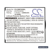 Sunmi P2 Replacement Battery, 7.6V, 2500mAh, Li-Polymer 3