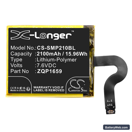 Sunmi V2 Pro Replacement Battery, 7.6V, 2100mAh, Li-Polymer 3