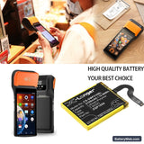 Sunmi V2 Pro Replacement Battery, 7.6V, 2100mAh, Li-Polymer 5