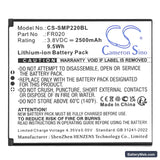 Sunmi P2 Mini Replacement Battery, 3.8V, 2500mAh, Li-ion 3
