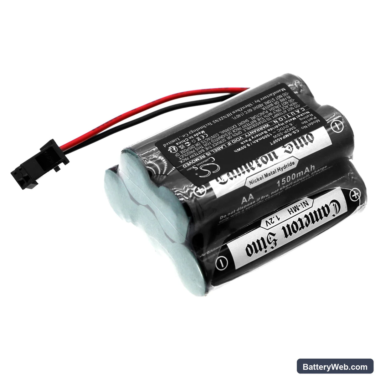 Sunforce 80 Led Solar Motion Light Replacement Battery, 6V, 1500mAh, Ni-MH 2