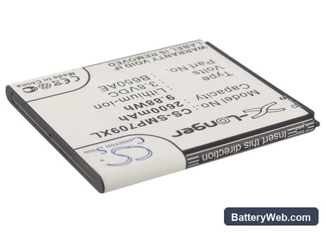 Samsung Galaxy Mega 5.8 Replacement Battery, 3.8V, 2600mAh, Li-ion 2