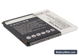 Samsung Galaxy Mega 5.8 Replacement Battery, 3.8V, 2600mAh, Li-ion 4