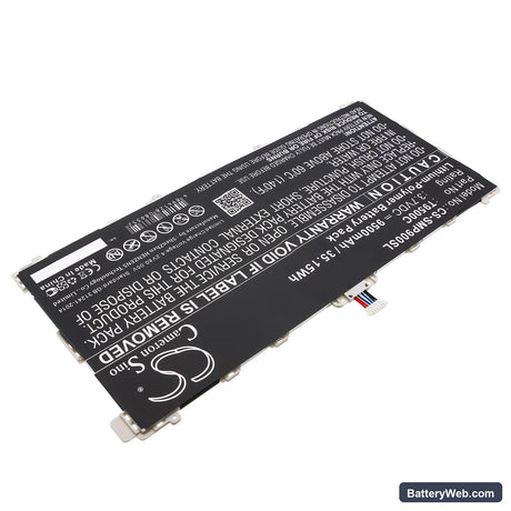 Samsung Galaxy Note 12.2 Replacement Battery, 3.7V, 9500mAh, Li-Polymer 2