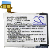 Samsung Gear 2 Replacement Battery, 3.7V, 250mAh, Li-Polymer 3