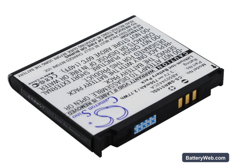 Samsung SCH-R500 Replacement Battery, 3.7V, 750mAh, Li-ion 2