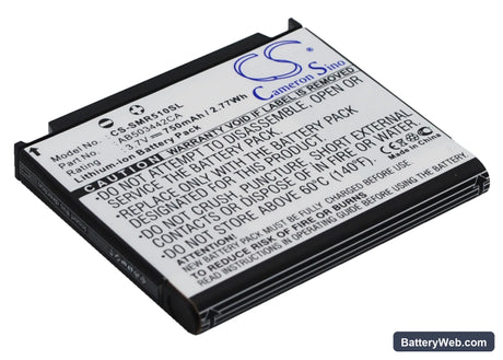 Samsung SCH-R500 Replacement Battery, 3.7V, 750mAh, Li-ion 3
